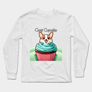 Corgi Cupcake Long Sleeve T-Shirt